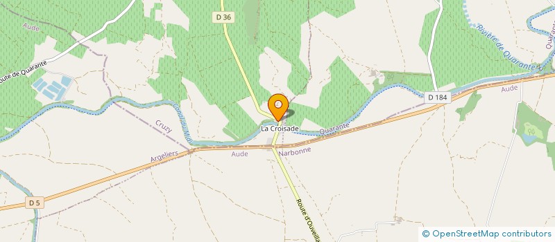 localisation de l'entreprise MONSIEUR MICHEL GUIRAUD  CRUZY