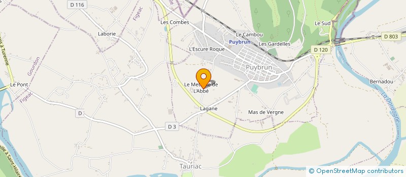 localisation de l'entreprise MONSIEUR MICHEL GUIRAUDOU à LOUBRESSAC