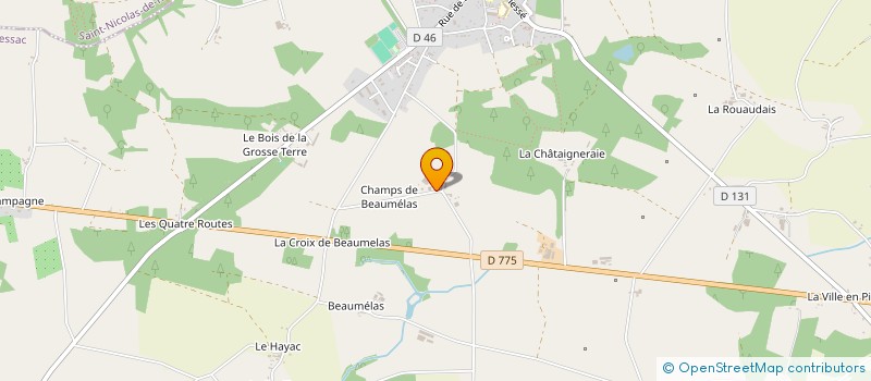 localisation de l'entreprise MONSIEUR MICHEL GUISNEUF  AVESSAC