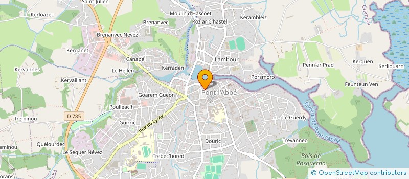 localisation de l'entreprise MONSIEUR MICHEL GUIZIOU  PONT-L'ABBE