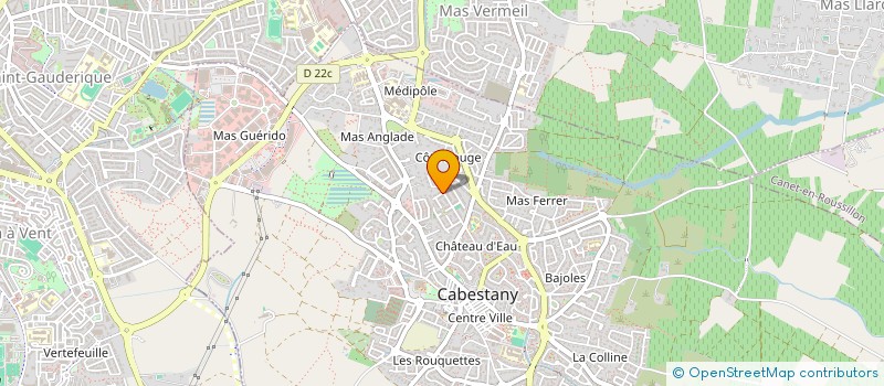 localisation de l'entreprise MONSIEUR MICHEL GURNAUD  CABESTANY