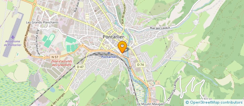 localisation de l'entreprise MONSIEUR MICHEL GUY  PONTARLIER