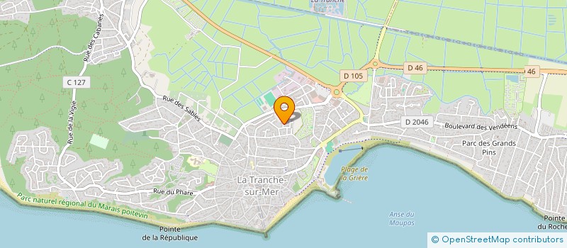 localisation de l'entreprise MONSIEUR MICHEL GUYON à LA TRANCHE-SUR-MER