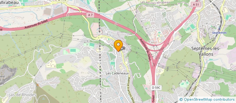 localisation de l'entreprise MONSIEUR MICHEL HA TRIEU  LES PENNES-MIRABEAU