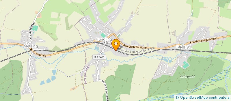 localisation de l'entreprise MONSIEUR MICHEL HAAG  HUNDLING