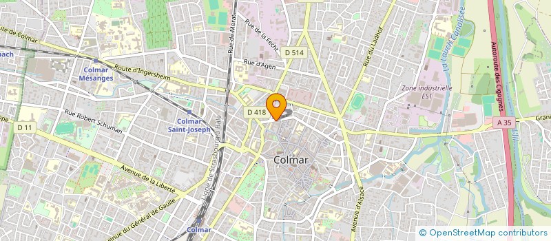 localisation de l'entreprise MONSIEUR MICHEL HAAG  COLMAR