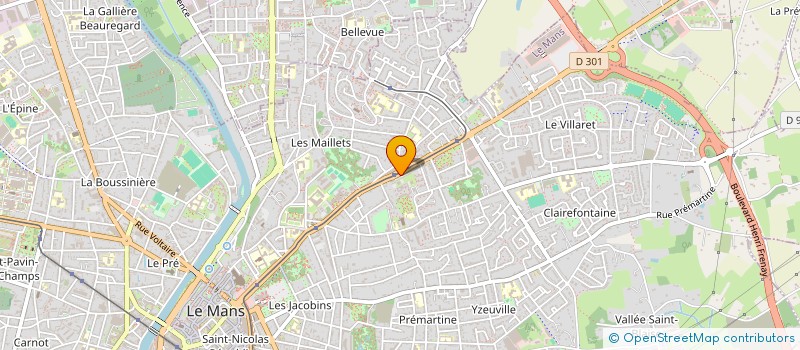 localisation de l'entreprise MONSIEUR MICHEL HACHE  LE MANS