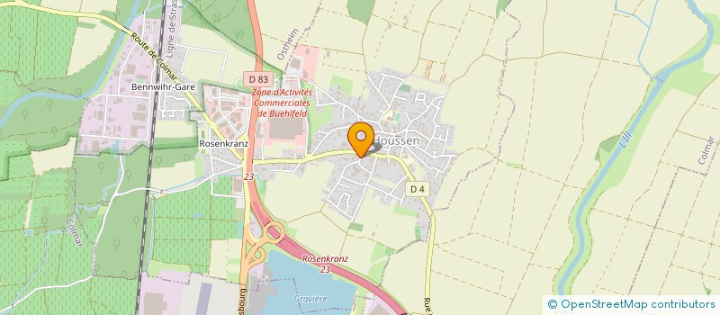 localisation de l'entreprise MONSIEUR MICHEL HAEGLE  HOUSSEN