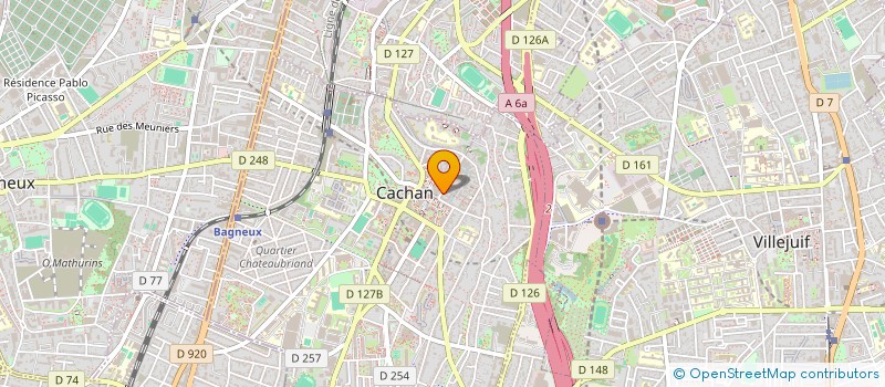 localisation de l'entreprise MONSIEUR MICHEL HAIRON  CACHAN