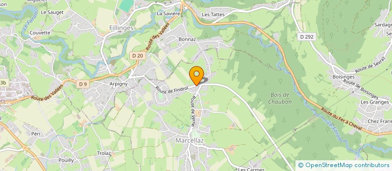 localisation de l'entreprise MONSIEUR MICHEL HALDEMANN  MARCELLAZ