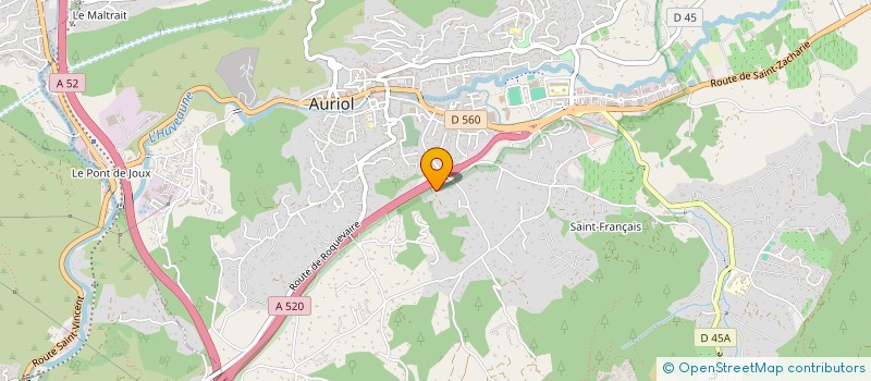 localisation de l'entreprise MONSIEUR MICHEL HALLAH  AURIOL