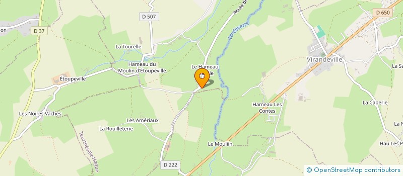 localisation de l'entreprise MONSIEUR MICHEL HAMEL  TEURTHEVILLE-HAGUE