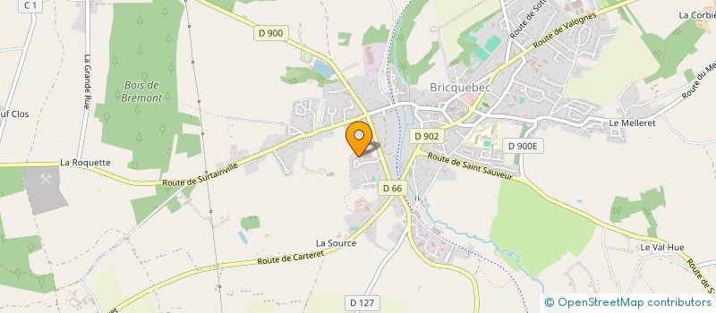 localisation de l'entreprise MONSIEUR MICHEL HAMELIN à BRICQUEBEC-EN-COTENTIN