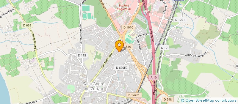 localisation de l'entreprise MONSIEUR MICHEL HAMM  SAINT-ANDRE-DE-CUBZAC