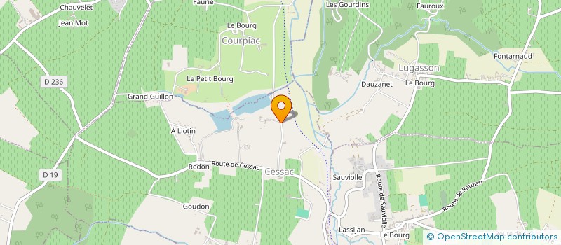 localisation de l'entreprise MONSIEUR MICHEL HAMOIR  CESSAC