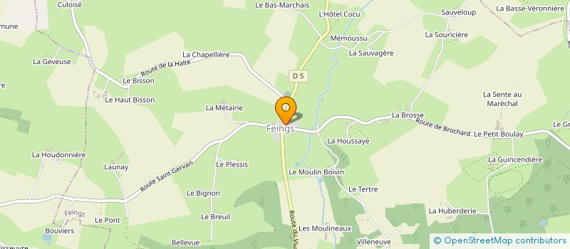 localisation de l'entreprise MONSIEUR MICHEL HARDY à LA CHAPELLE-MONTLIGEON