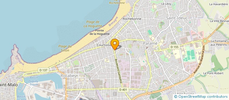 localisation de l'entreprise MONSIEUR MICHEL HARDY  SAINT-MALO