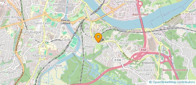 localisation de l'entreprise MONSIEUR MICHEL HARISPURU  BAYONNE