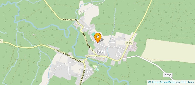 localisation de l'entreprise MONSIEUR MICHEL HARRIBEY  SORE