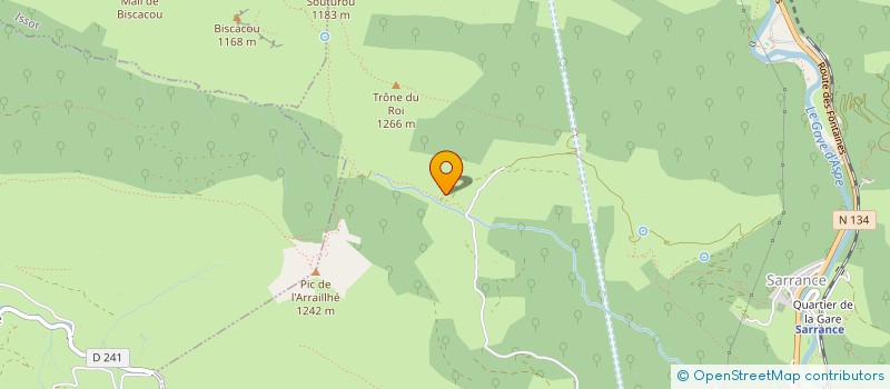 localisation de l'entreprise MONSIEUR MICHEL HATOIG-CASTERA  SARRANCE