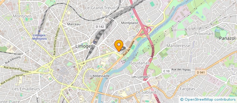 localisation de l'entreprise MONSIEUR MICHEL HAURY à LIMOGES