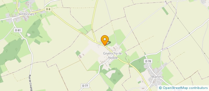 localisation de l'entreprise MONSIEUR MICHEL HAUTECOEUR  GIVENCHY-LE-NOBLE