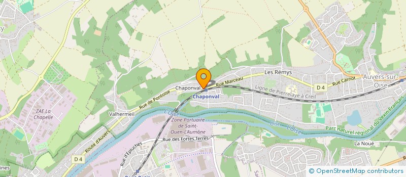 localisation de l'entreprise MONSIEUR MICHEL HAUTEREAU  AUVERS-SUR-OISE