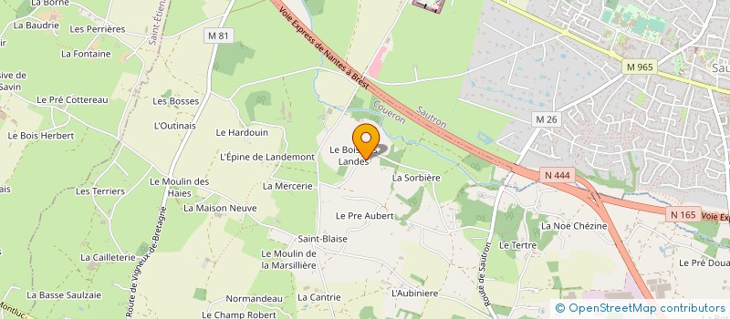 localisation de l'entreprise MONSIEUR MICHEL HAYMION à COUERON