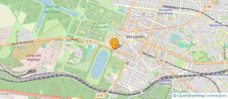 localisation de l'entreprise MONSIEUR MICHEL HEBERLE  VERSAILLES