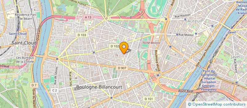 localisation de l'entreprise MONSIEUR MICHEL HEBERT à BOULOGNE-BILLANCOURT