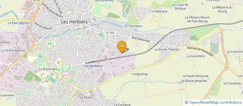localisation de l'entreprise MONSIEUR MICHEL HEBERT  LES HERBIERS