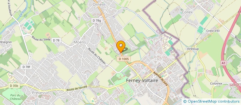 localisation de l'entreprise MONSIEUR MICHEL HECART  ORNEX