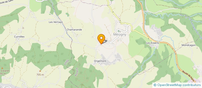 localisation de l'entreprise MONSIEUR MICHEL HELLY  MESIGNY