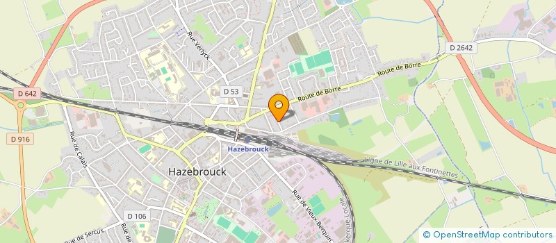localisation de l'entreprise MONSIEUR MICHEL HENNEBELLE à HAZEBROUCK