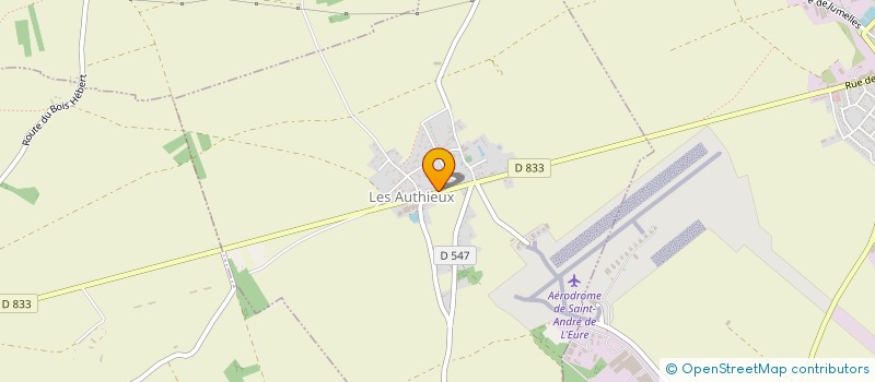 localisation de l'entreprise MONSIEUR MICHEL HENRI  LES AUTHIEUX