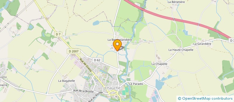 localisation de l'entreprise MONSIEUR MICHEL HERBRETEAU  CHAUCHE