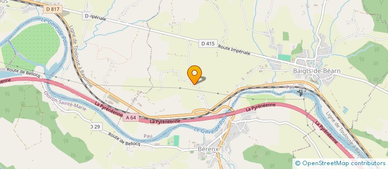 localisation de l'entreprise MONSIEUR MICHEL HERMANT  BAIGTS-DE-BEARN