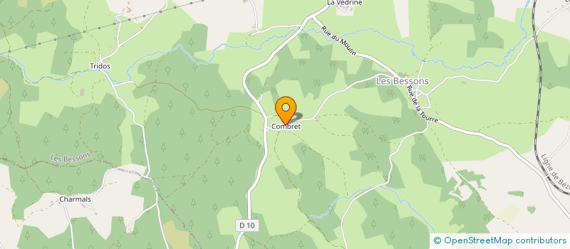 localisation de l'entreprise MONSIEUR MICHEL HERMET  LES BESSONS