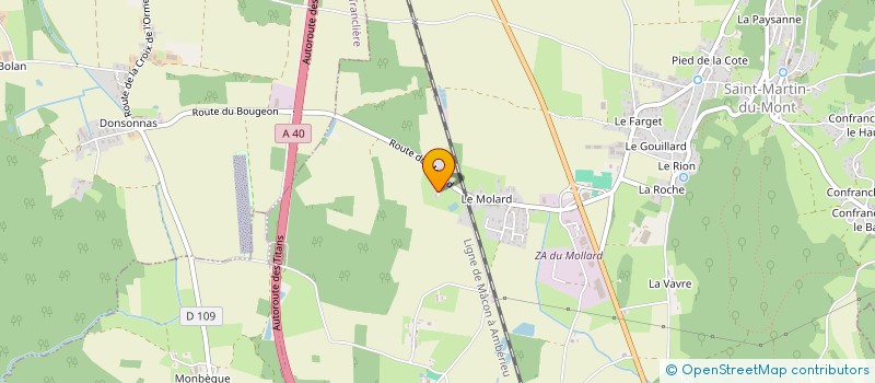 localisation de l'entreprise MONSIEUR MICHEL HERRSCHER  SAINT-MARTIN-DU-MONT