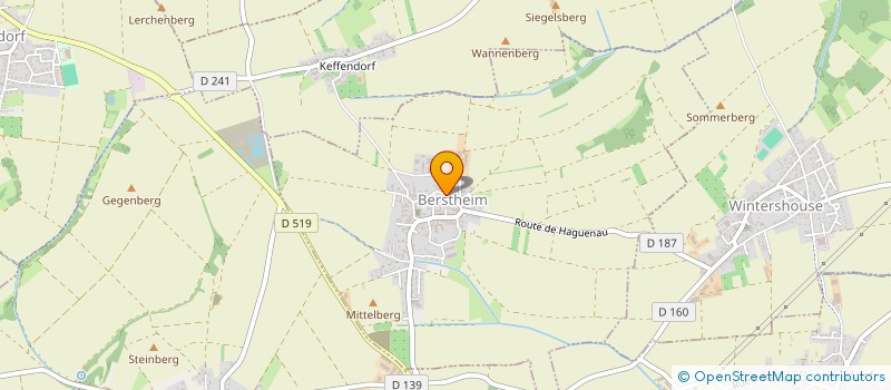 localisation de l'entreprise MONSIEUR MICHEL HERTZOG  BERSTHEIM