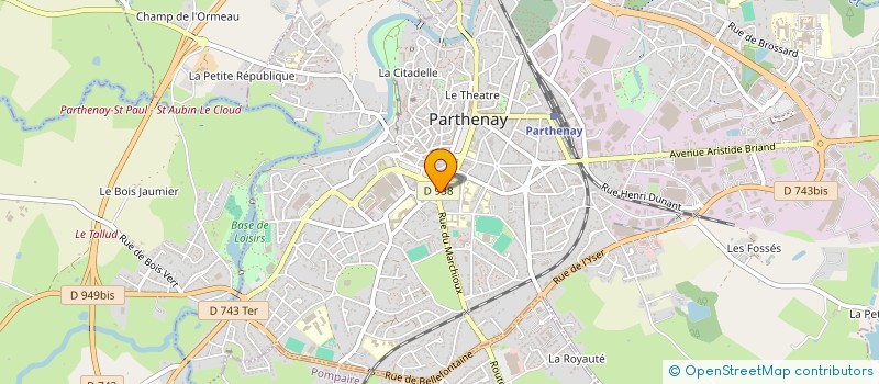 localisation de l'entreprise MONSIEUR MICHEL HERVE  PARTHENAY