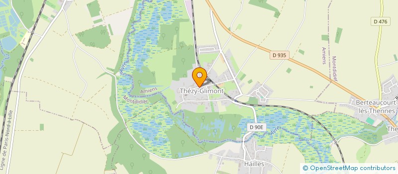 localisation de l'entreprise MONSIEUR MICHEL HIRSCH  THEZY-GLIMONT