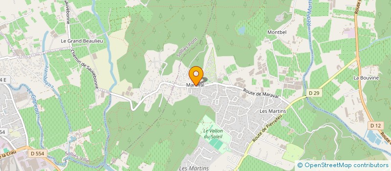 localisation de l'entreprise MONSIEUR MICHEL HIVERNAUD  LA CRAU