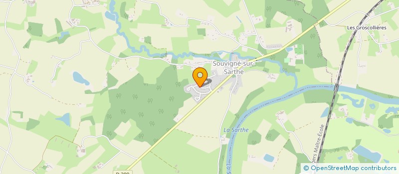 localisation de l'entreprise MONSIEUR MICHEL HIVERT à SOUVIGNE SUR SARTHE