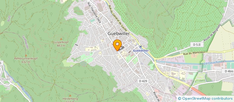 localisation de l'entreprise MONSIEUR MICHEL HOCH à GUEBWILLER