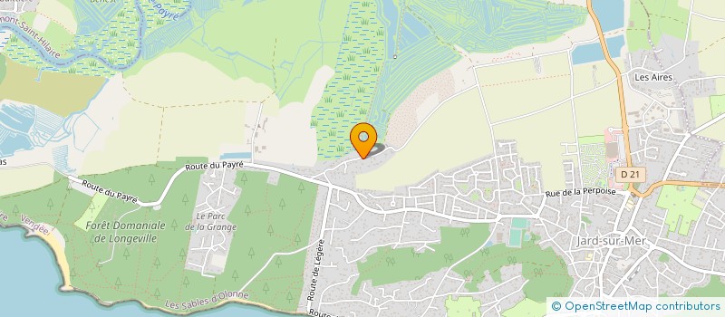 localisation de l'entreprise MONSIEUR MICHEL HOGNON  JARD-SUR-MER