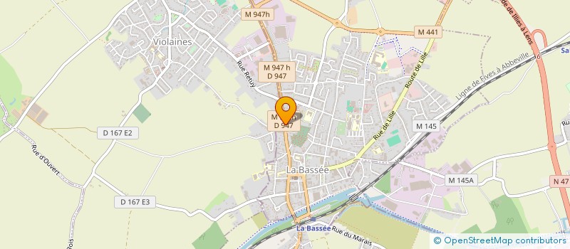 localisation de l'entreprise MONSIEUR MICHEL HOLBOJ à LA BASSEE