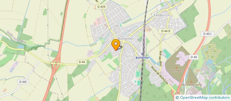 localisation de l'entreprise MONSIEUR MICHEL HOLDER  BOLLWILLER