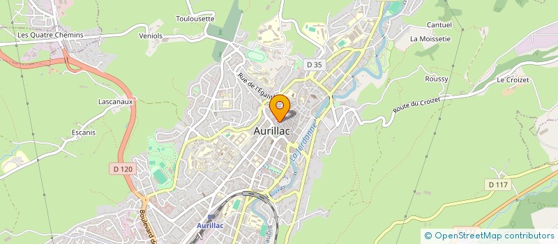 localisation de l'entreprise MONSIEUR MICHEL HOLDRINET à AURILLAC