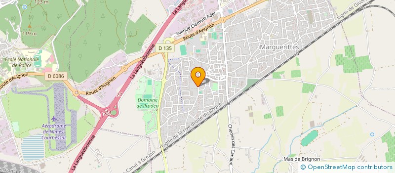 localisation de l'entreprise MONSIEUR MICHEL HONNORAT  MARGUERITTES